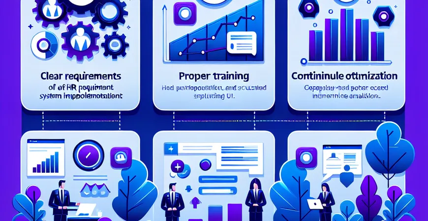 人事系统实施的 3 个关键成功因素：需求明确、培训到位、持续优化